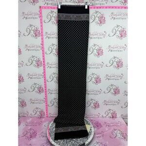 Wool scarf Russia brand new Women's Black Patterned Maxi Skirt
